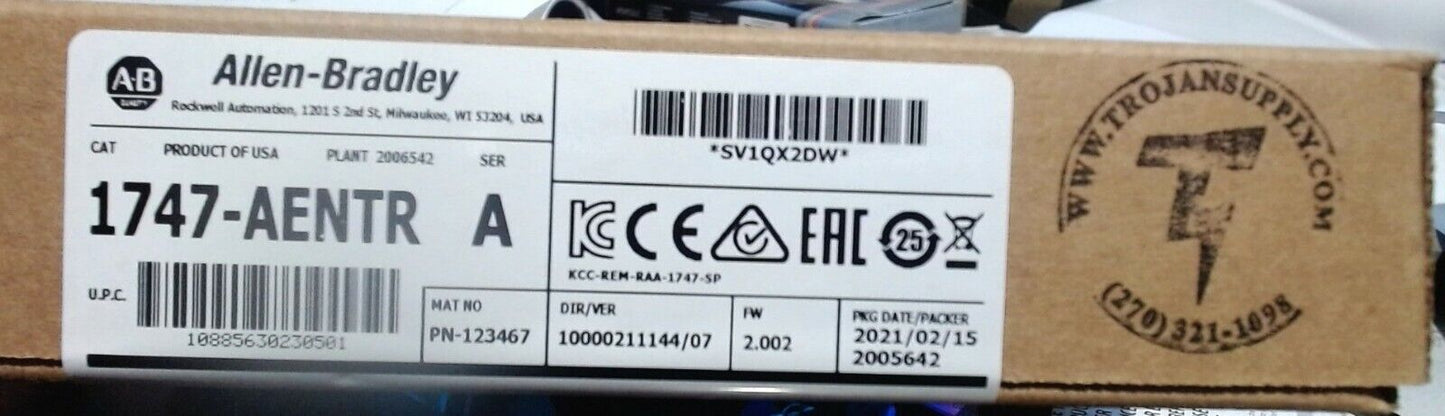2023 Allen-Bradley 1747-AENTR Industrial Automation Controller - ALLEN-BRADLEY