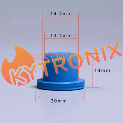 100PCS Butyl Rubber Stopper 20mm Blue Anaerobic Tube Stopper Test Tubes