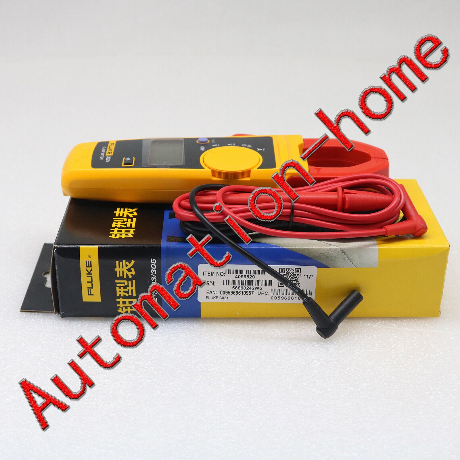 new 1pc  FLUKE 302+ Digital Clamp Meter AC/DC Multimeter Electronic Tester