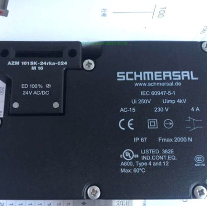 SCHMERSAL AZM161SK-24RKA-024-M16 Safety Door Switch Lock - SCHMERSAL