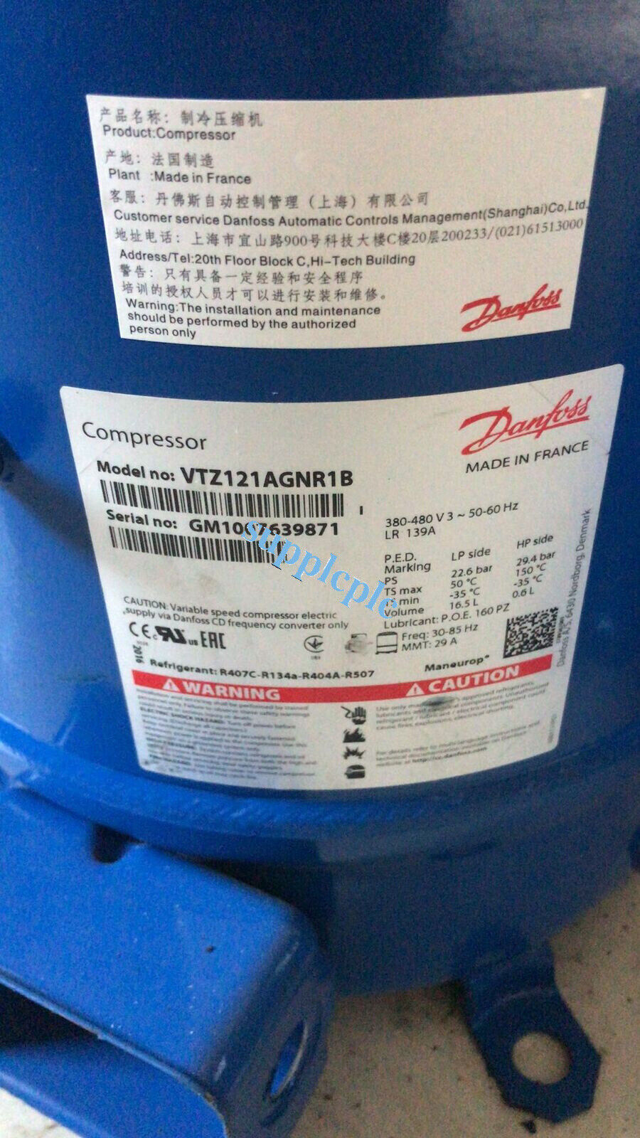 new VTZ121AGNR1B Danfoss compressors/ - DANFOSS