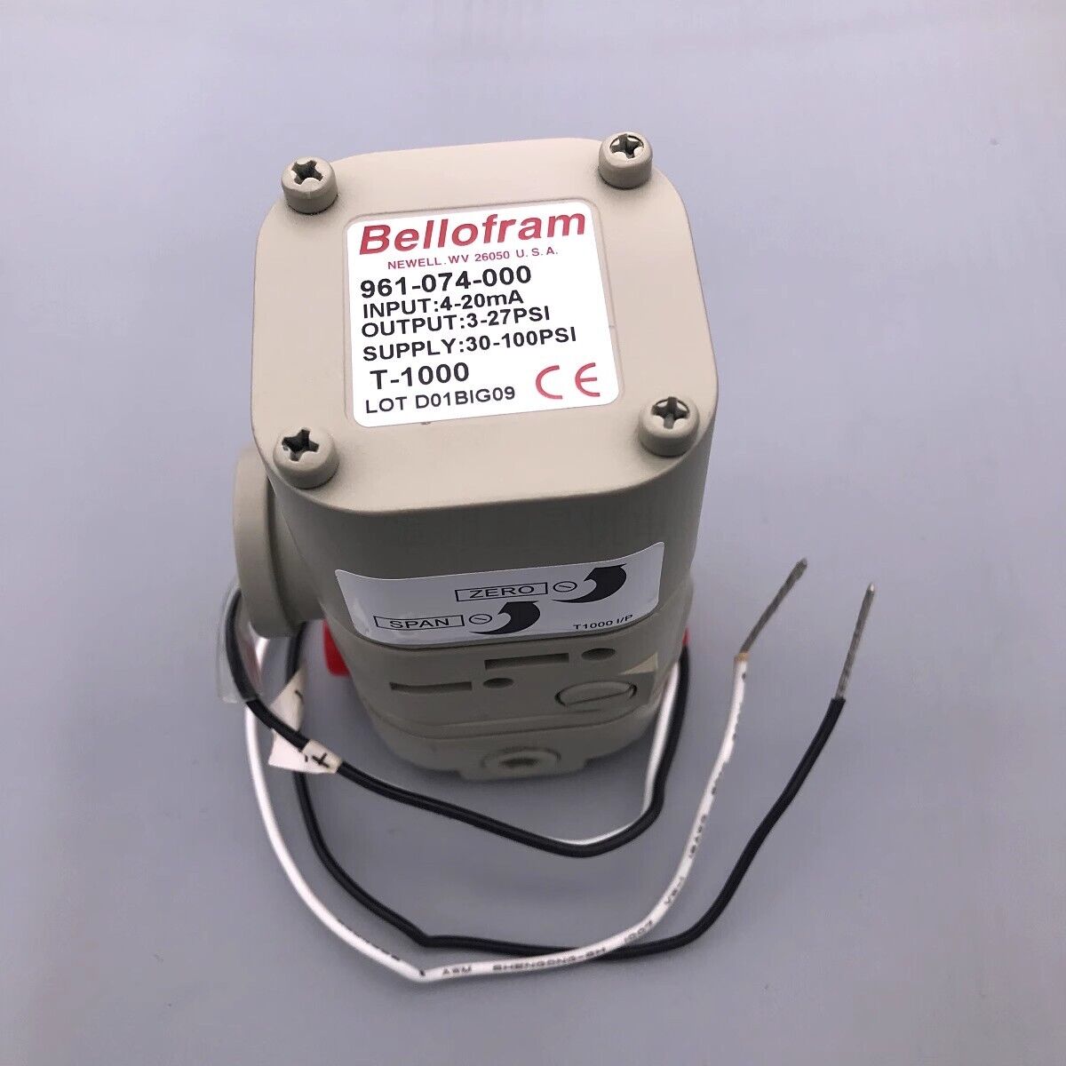 new 1pc  BELLOFRAM T-1000 Electric Proportional Valve Converter 961-074-000