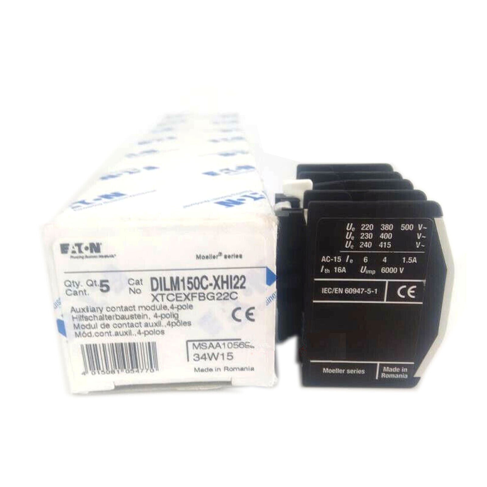 1 PCS  IN BOX EATON MOELLER Contactor contacts DILM150C-XHI22