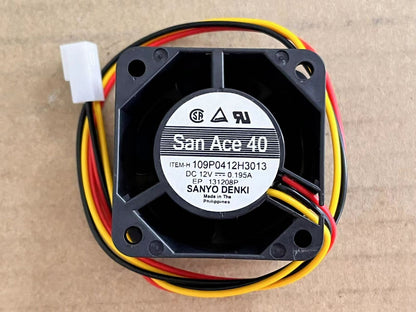 new 1PC Sanyo 109P0412H3013 12V 0.195A 4028 mute double ball cooling fan