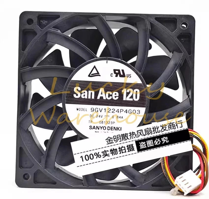 Sanyo 9GV1224P4G03 DC24V 0.84A 12CM 4-Pin PWM Speed Control Violent Cooling Fan