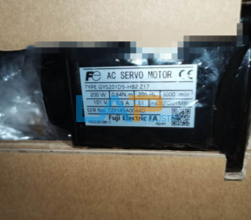 FUJI GYS201D5-HB2-Z17 Servo Motor 101V 1.5A 200W - 1PCS New - FUJI