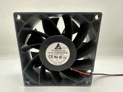 DELTA FFB0924SHE 9238 DC24V 0.60A 9CM 2-Wire Inverter Cooling Fan
