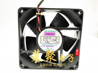 MECHATRONICS G123BL12B1 12038 DC12V 0.40A 12CM 3-Wire Cooling Fan