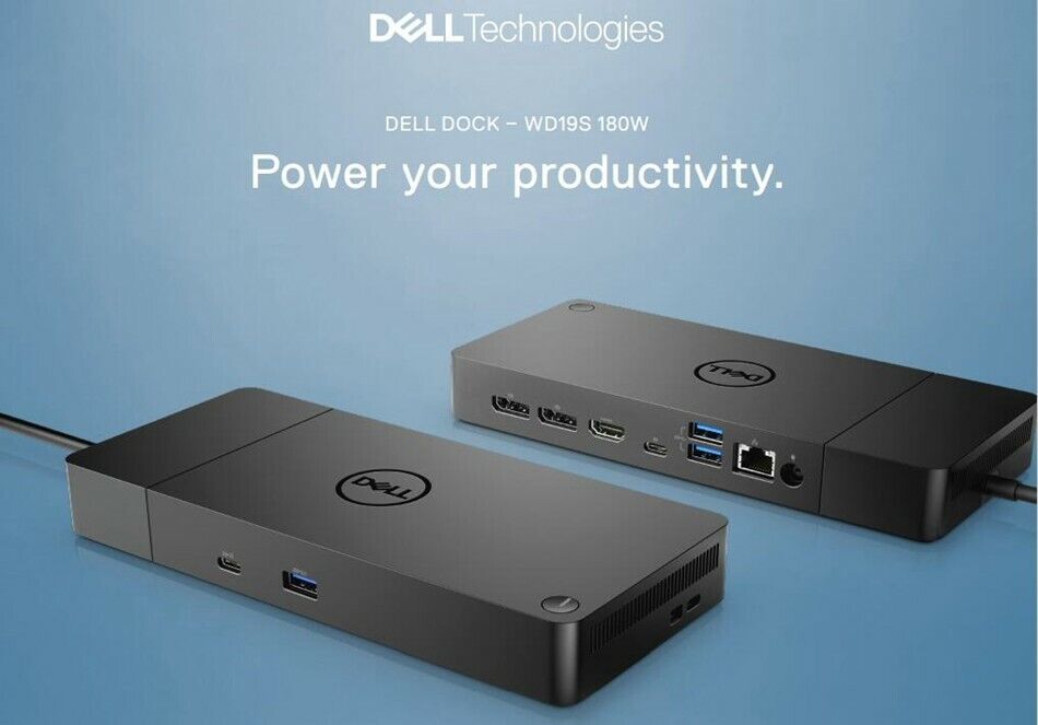 new  DELL WD19S External Docking Thunderbolt 3 USB Type-C Docking Station Adapter