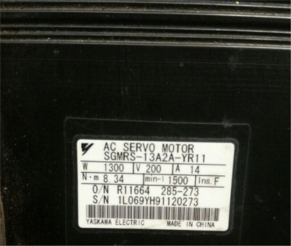 Yaskawa SGMRS-13A2A-YR11 Servo Motor - YASKAWA
