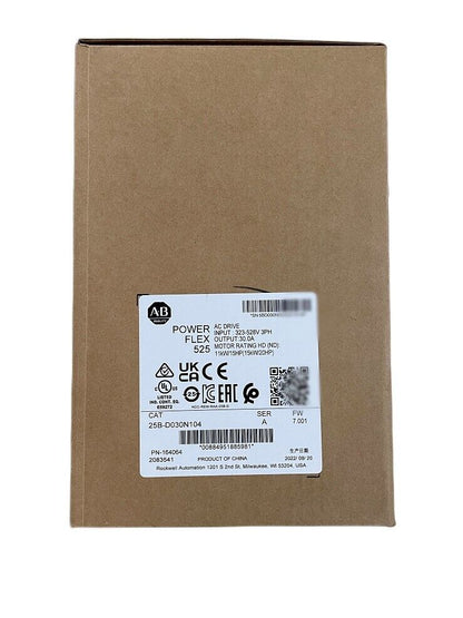 Allen-Bradley 25B-D030N104 PowerFlex 525 15kW 20Hp AC Drive, industrial motor, high efficiency, durable design, 25B D030N104 - ALLEN-BRADLEY