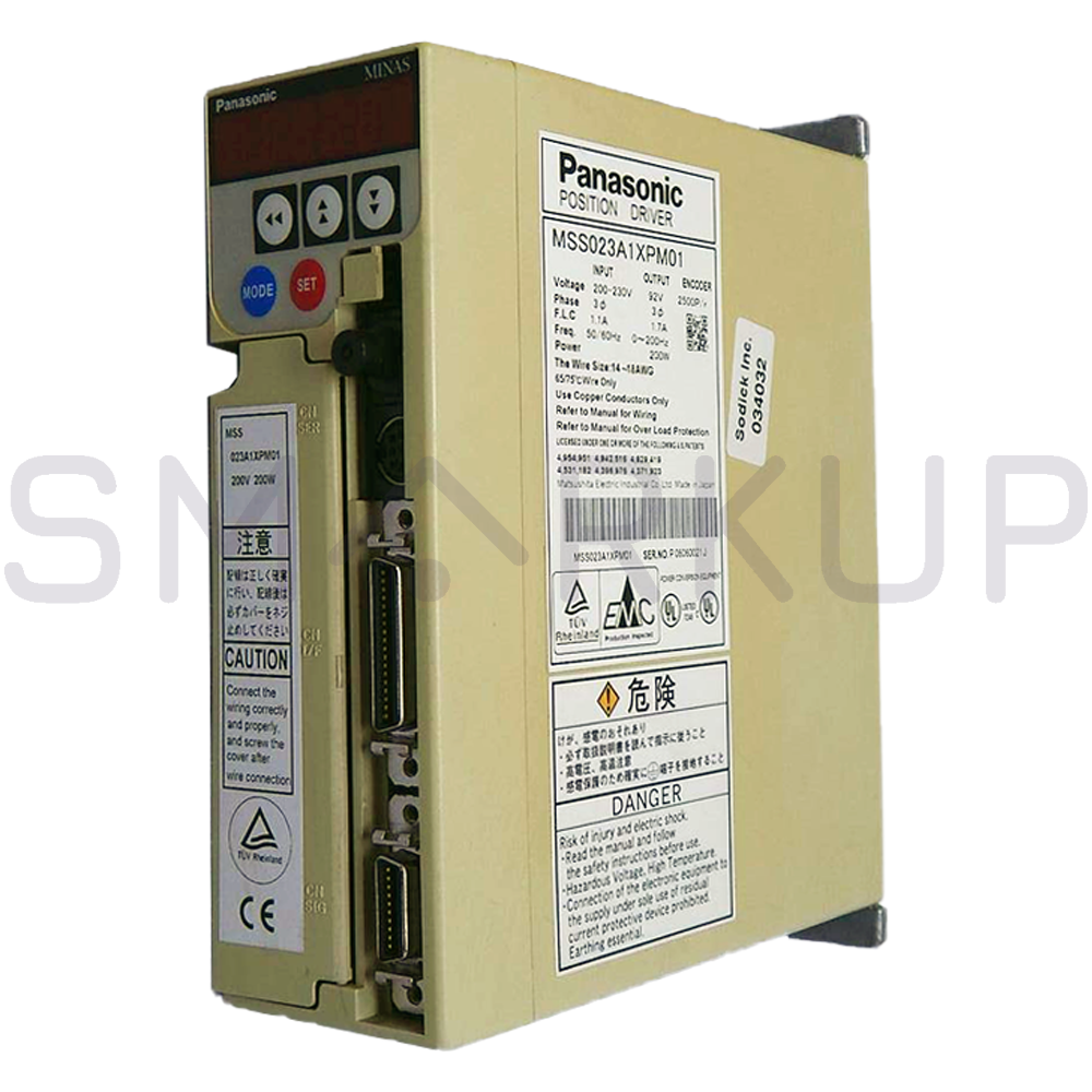 used & Tested PANASONIC MSS023A1XPM01 Servo Drive