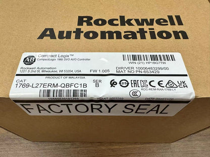 Allen Bradley Series A CompactLogix 5370 Ethernet Controller L27ERM-QBFC1B - ALLEN BRADLEY