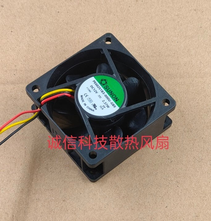 SUNON PE60251B3-000U-G99 6025 12V 2.37W 60*60*25mm dual ball cooling fan
