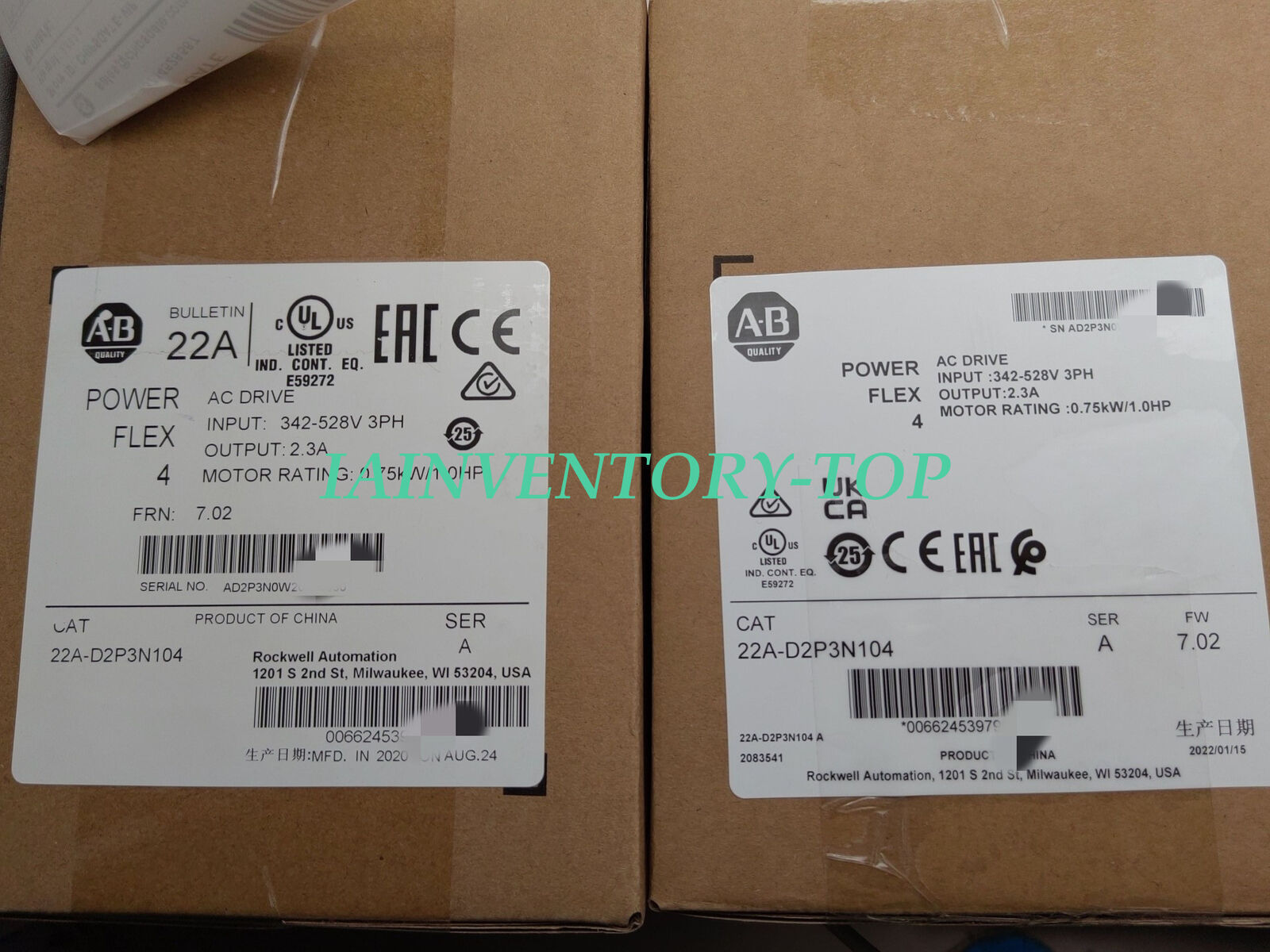 Allen-Bradley 22A-D2P3N104 with 2-Year - ALLEN-BRADLEY