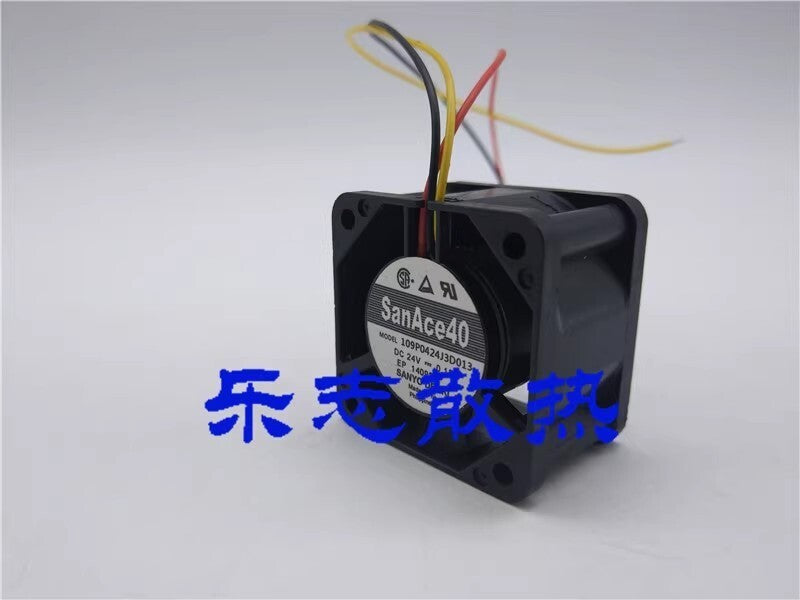 Sanyo SanAce40 109P0424J3D013 24V 0.18A 4028 3-Wire Inverter Cooling Fan