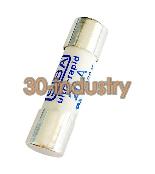 10-Pack SIBA 6003305 20A Fast Fuse URZ 600VAC 10x38mm - SIBA