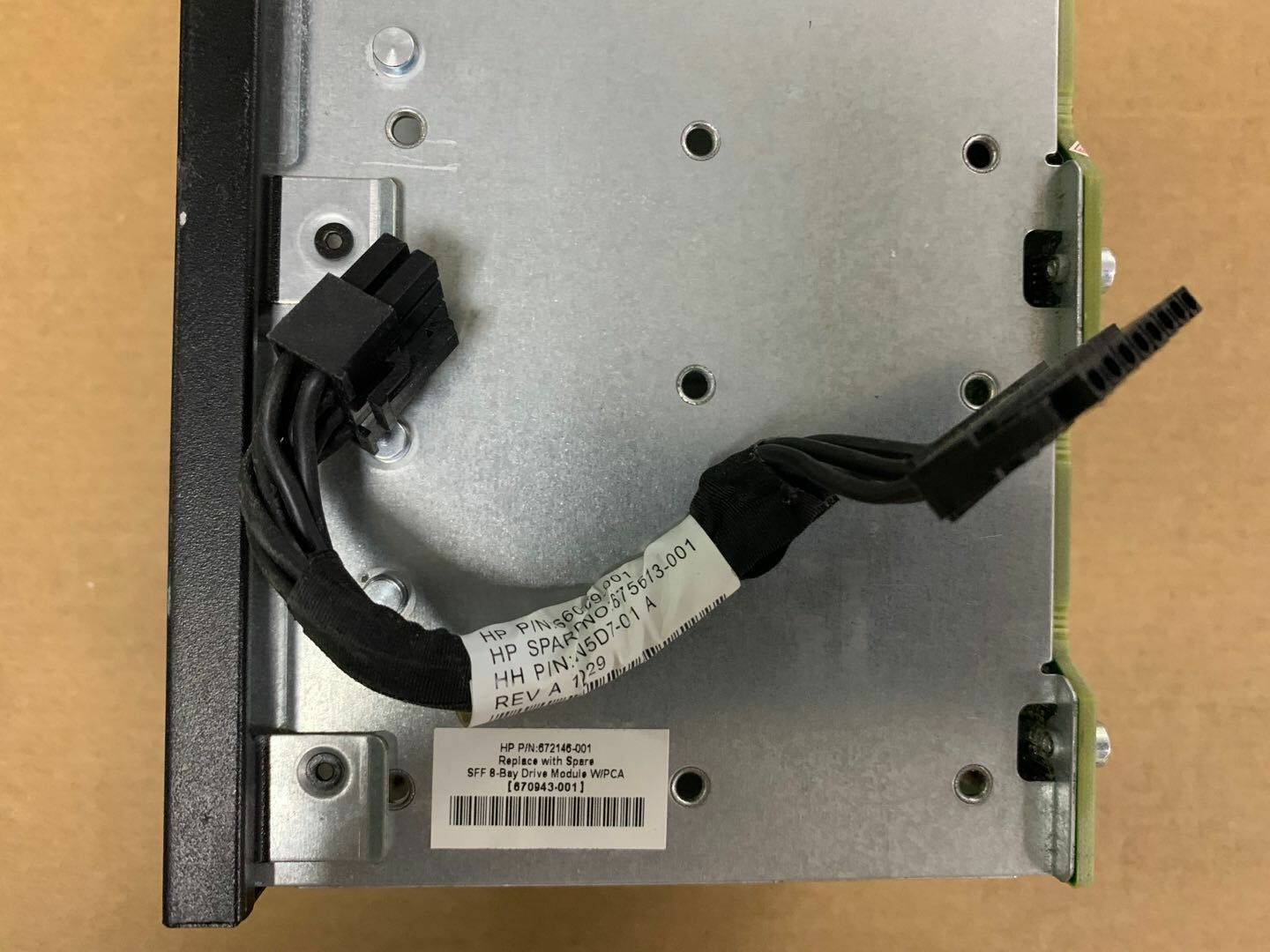 used HP DL380P DL385P G8 Hard Drive Cage Cables 670943-001 672146-001 643705-001 - HP