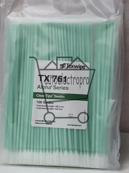 QTY:100/BAG FOR Texwipe Cleaning swab TX761 ~
