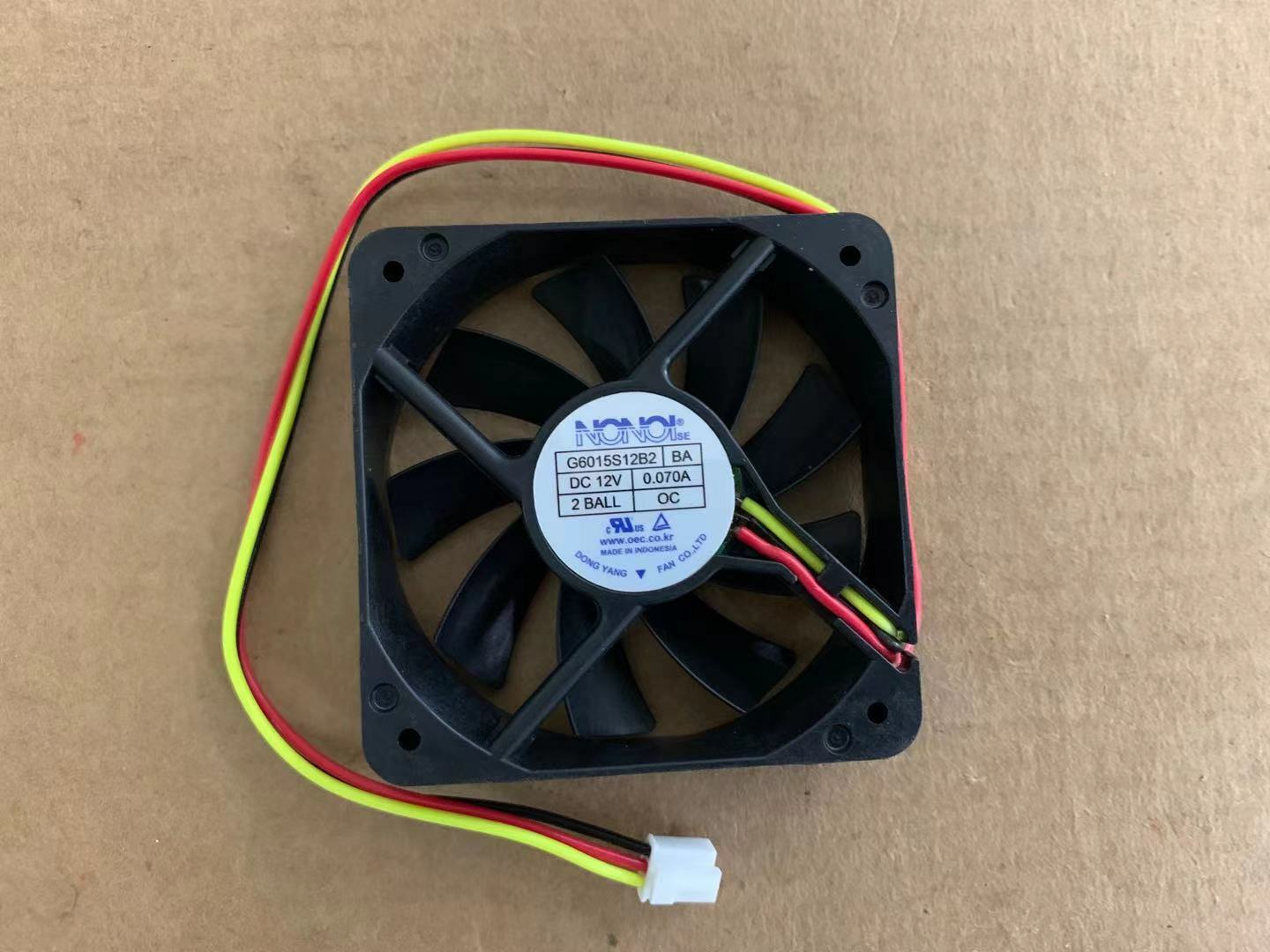 new 1pcs NONOISE G6015S12B2 BA DC12V 0.070A 6CM cooling fan 3pin