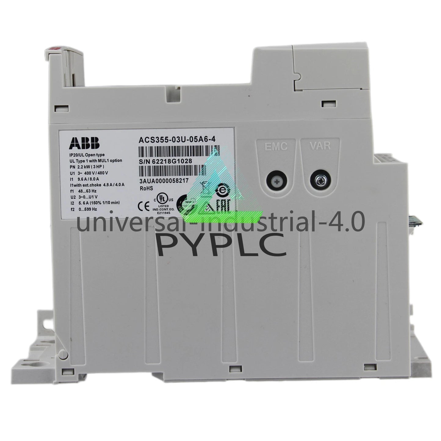 ABB AC DRIVE 3HP 5.6A 3P 380-480V R1 ACS355-03U-05A6-4