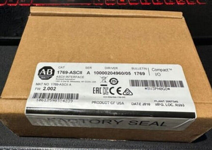 NEW 1769-ASCII SER A ALLEN BRADLEY CompactLogix ASCII Interface Module 1PC - ALLEN BRADLEY