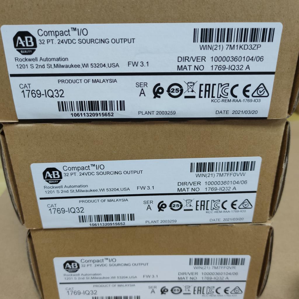 Allen Bradley 1769-IQ32 24V DC CompactLogix Input Module SER - ALLEN BRADLEY