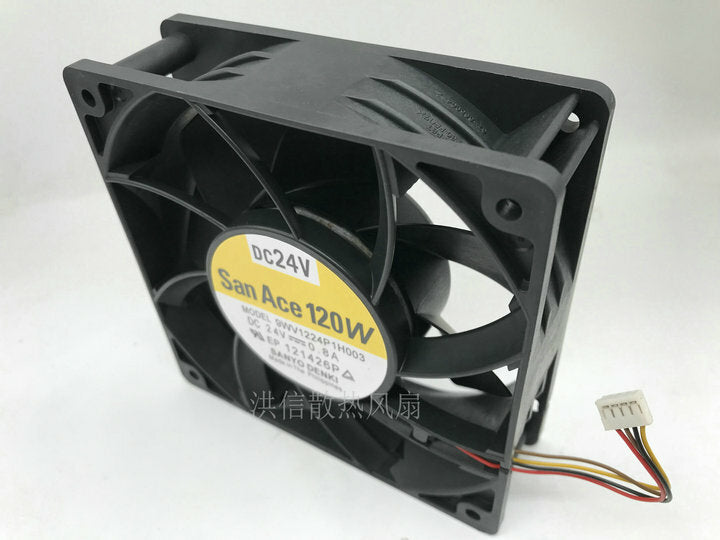 1pcs SANYO 9WV1224P1H003 24V 0.8A 12038 12CM cpu inverter cooling fan