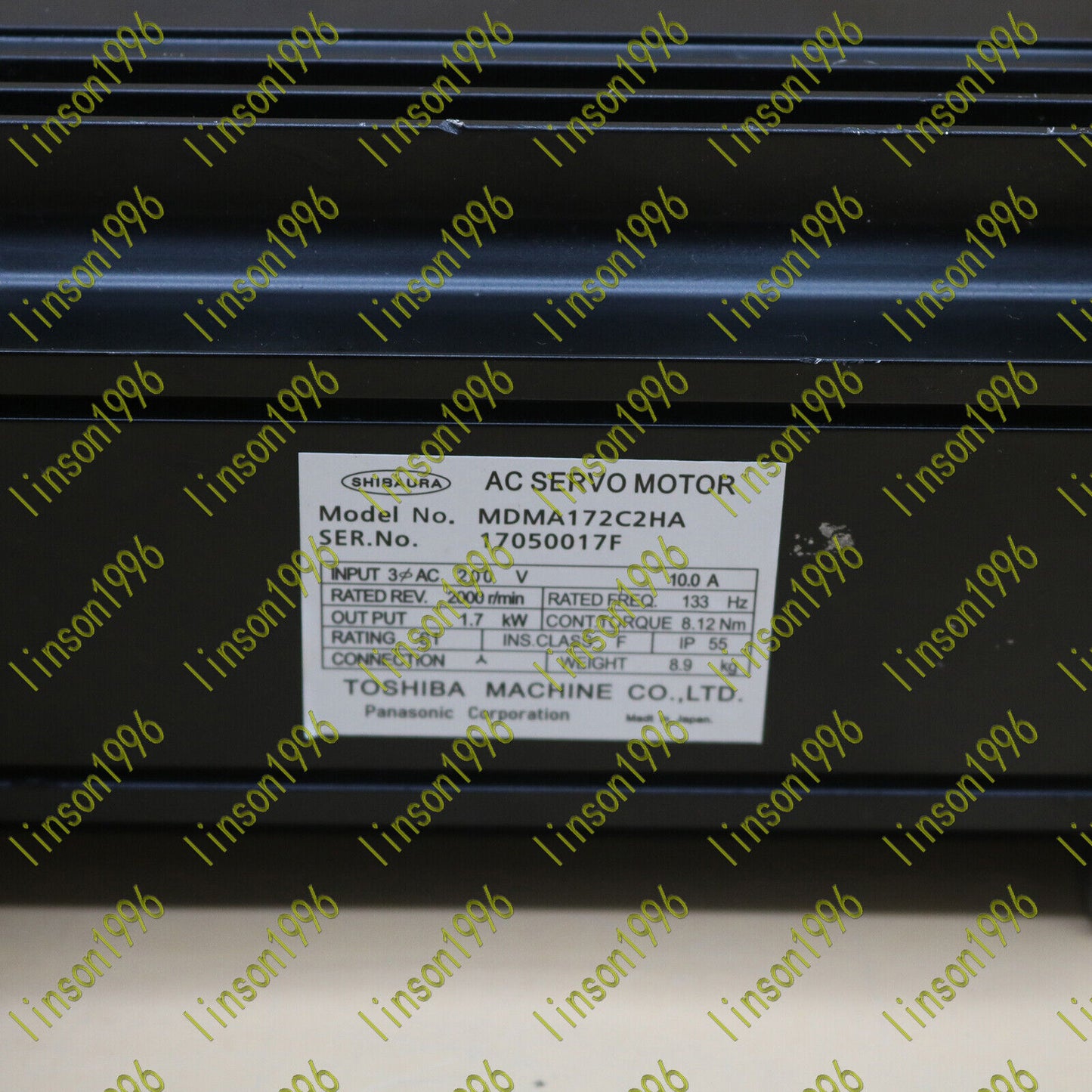 Used 1 Unit TSB MDMA172C2HA AC Servo Motor Tested - TSB