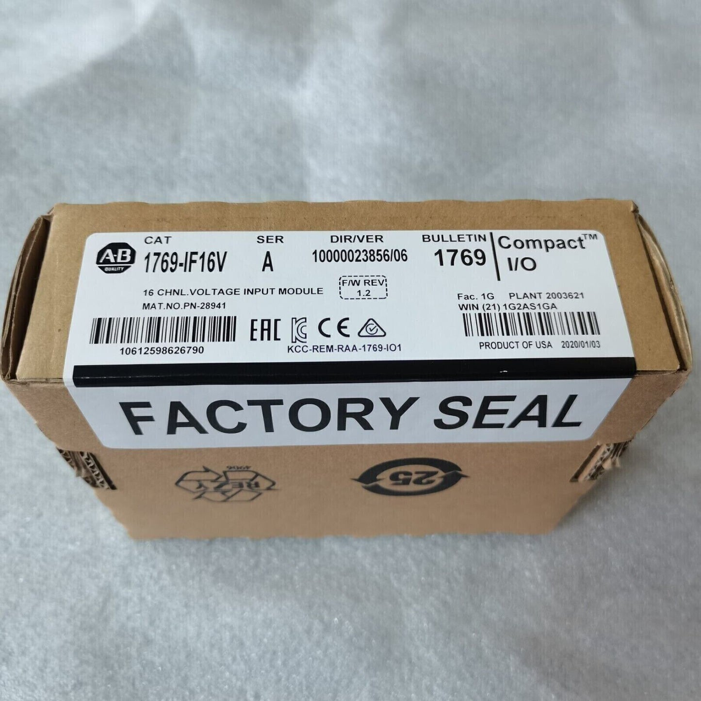 Allen-Bradley 1769-IF16V 16 Channel Input Module - ALLEN-BRADLEY
