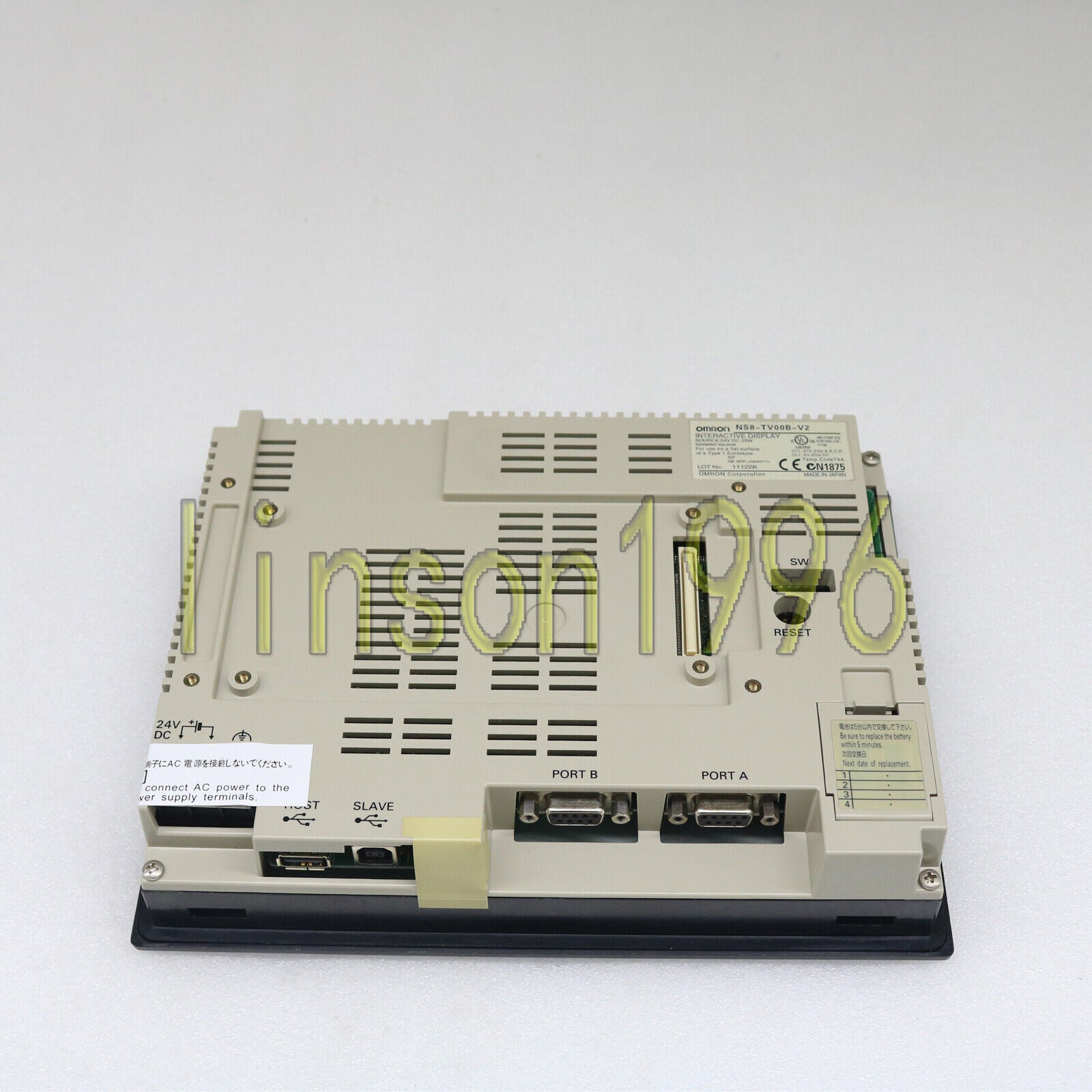 OMRON NS8-TV00B-V2 TOUCH SCREEN OPERATOR PANEL in Good Condition - OMRON