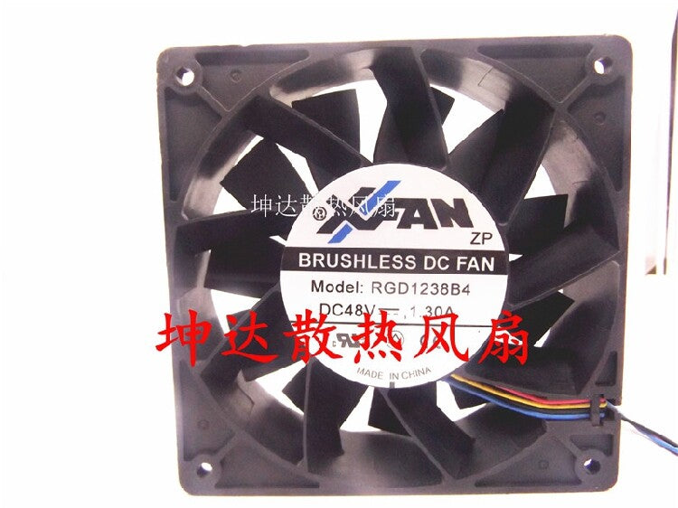 1pcs XFAN RGD1238B4 48V 1.30A 12038 12cm industrial computer fan