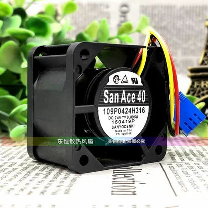 new 1PC Sanyo FAN 109P0424H316 DC 24V 0.095A 40*40*28MM 3-Pin