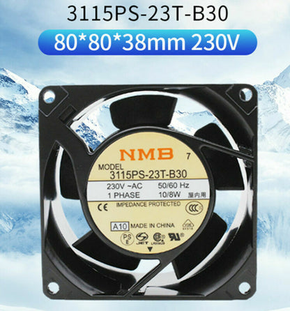 new 3115PS-23T-B30 8CM 8038 220V 8W High Temperature Resistant AC Fan - TECHPROELECTRONICS