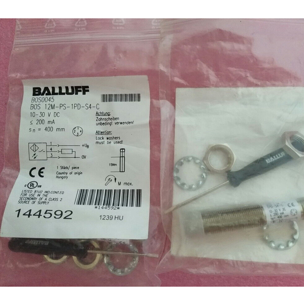 Proximity Switch BOS 12M-PS-1PD-S4-C - BALLUFF