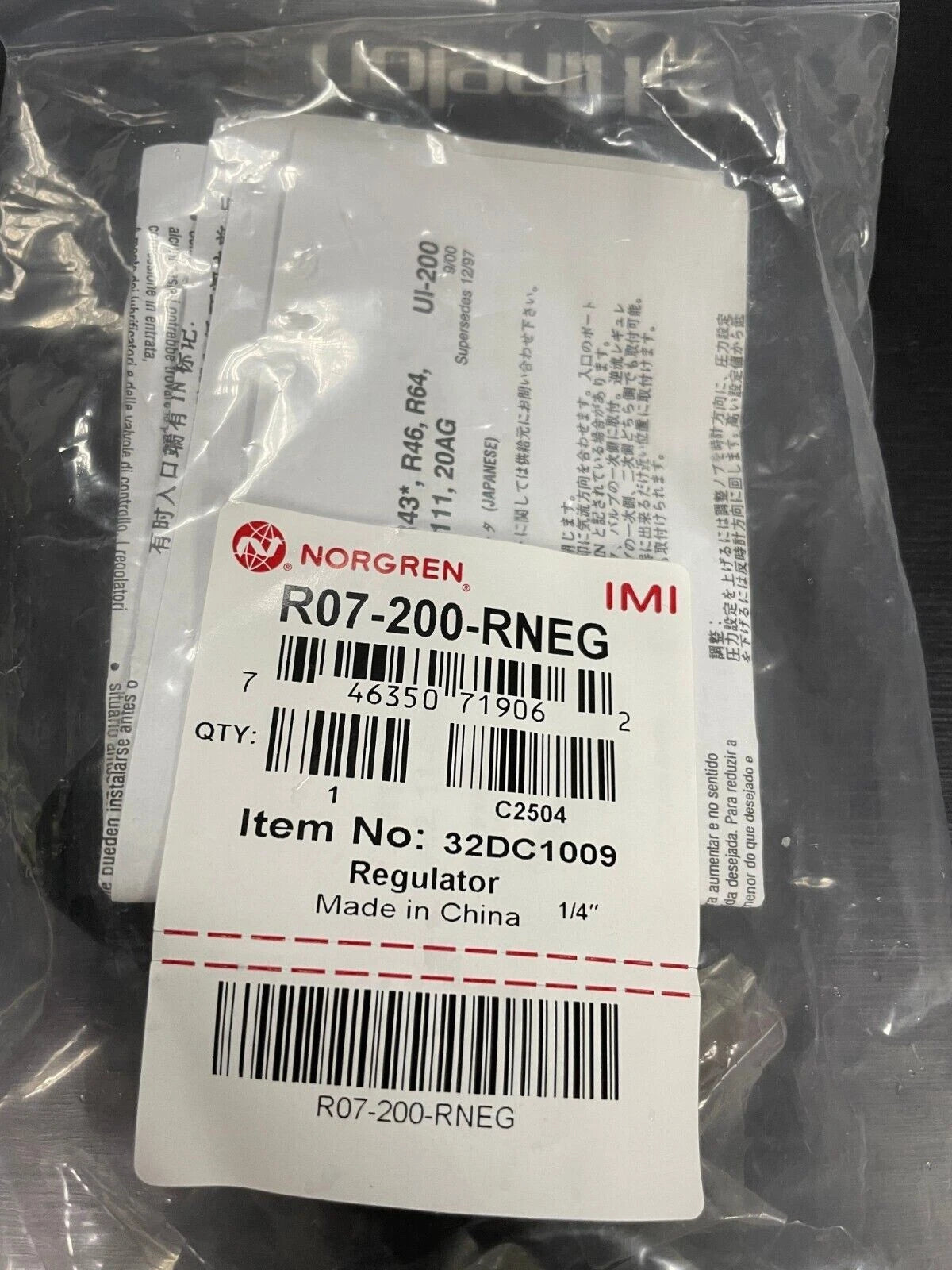 1PCS NORGREN R07-200-RNEG Pressure relief valve