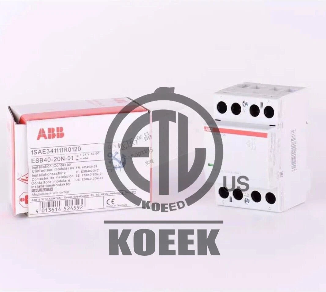 1pc ABB ESB40-20N-01 Installation Contactor 24V AC/DC 1SAE341111R0120