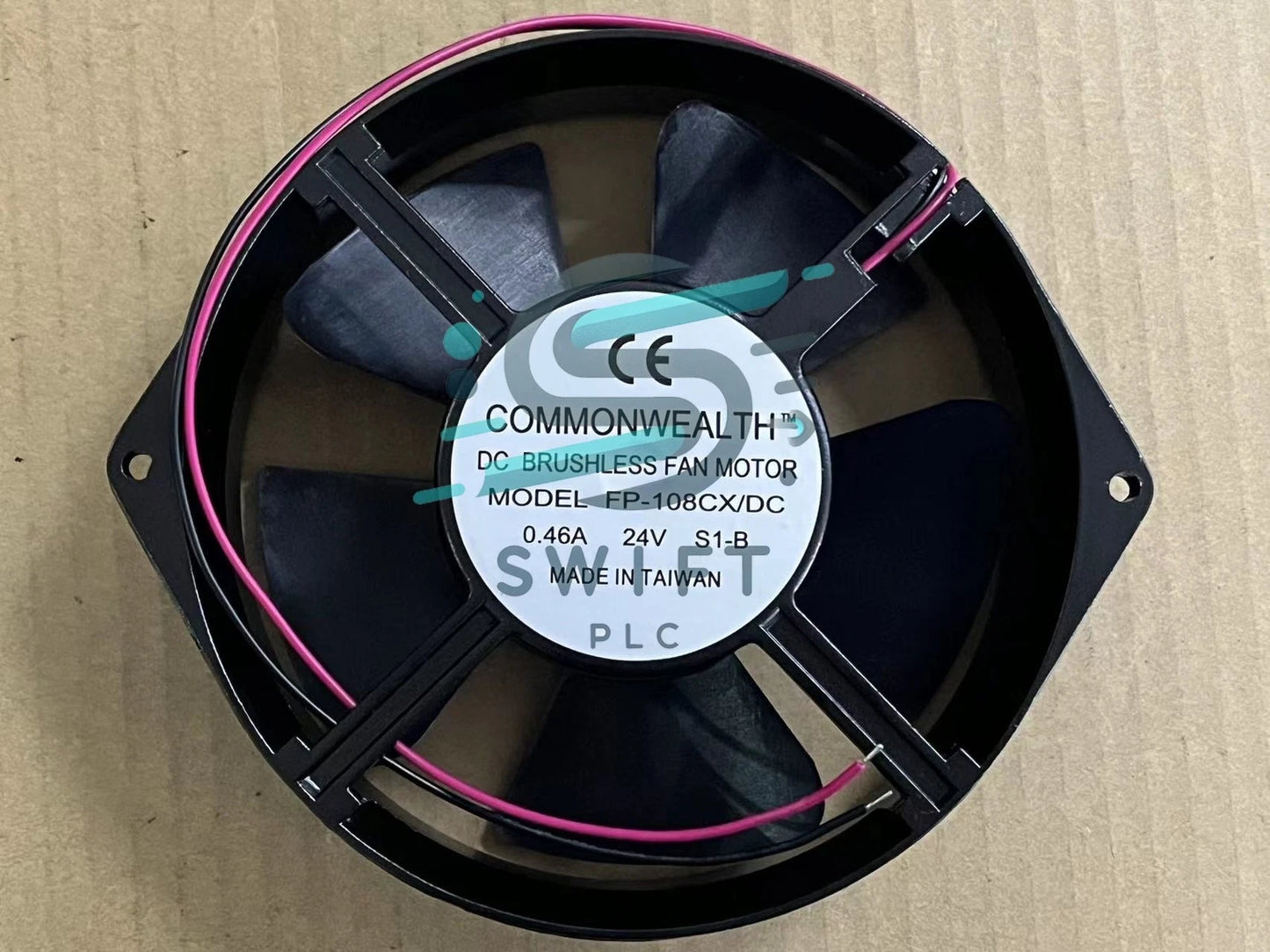 Commonwealth FP-108CX/DC 24V DC aluminum frame cooling fan