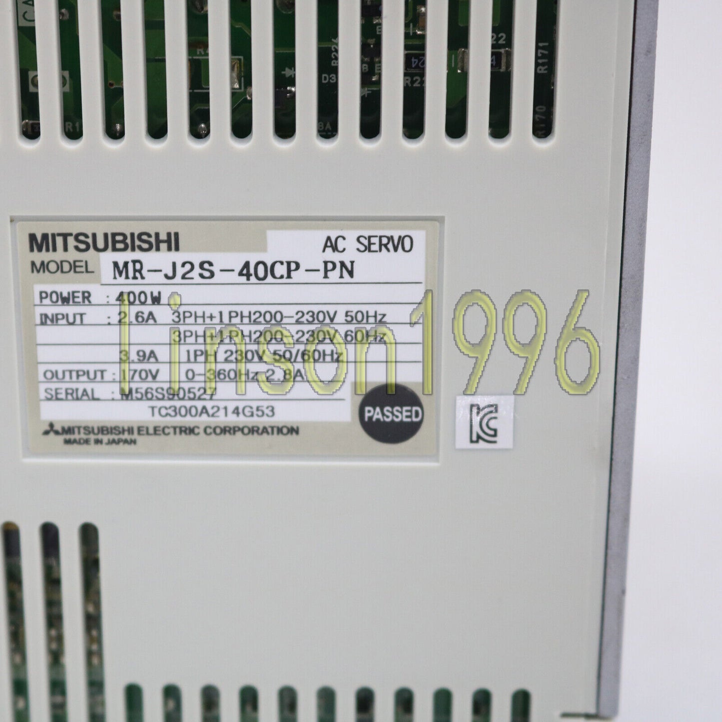 1PC Mitsubishi MR-J2S-40CP-PN servo drive - MITSUBISHI