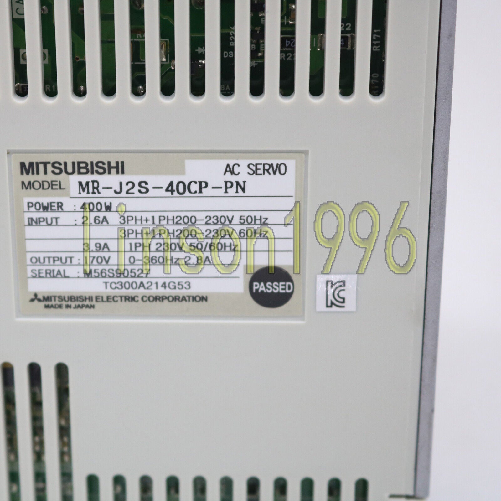 1PC Mitsubishi MR-J2S-40CP-PN servo drive - MITSUBISHI