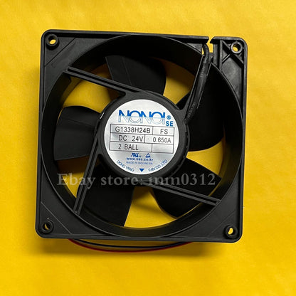 NONOI G1338H24B DC24V 0.650A 12738 2-wire large airflow inverter cooling fan