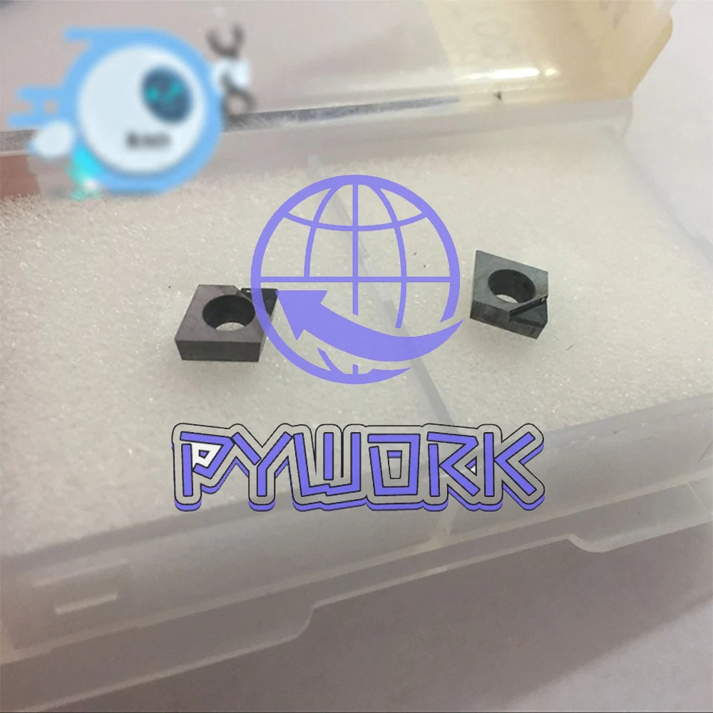 2pcs CCMT060208 PCD CNC Turning Inserts CCMT21.52 Diamond Inserts For Aluminum