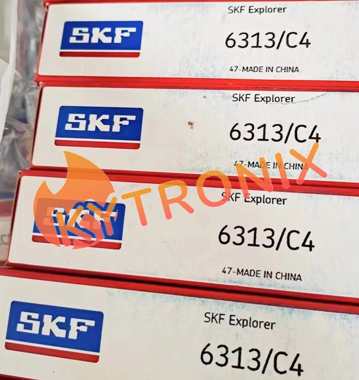 SKF 6313/C4 single row deep groove ball bearing 1PCS