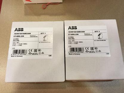 1PCS ABB CT-ERS.22S 1SVR730100R3300 Time Relay 0.05s-300h In Box *BA