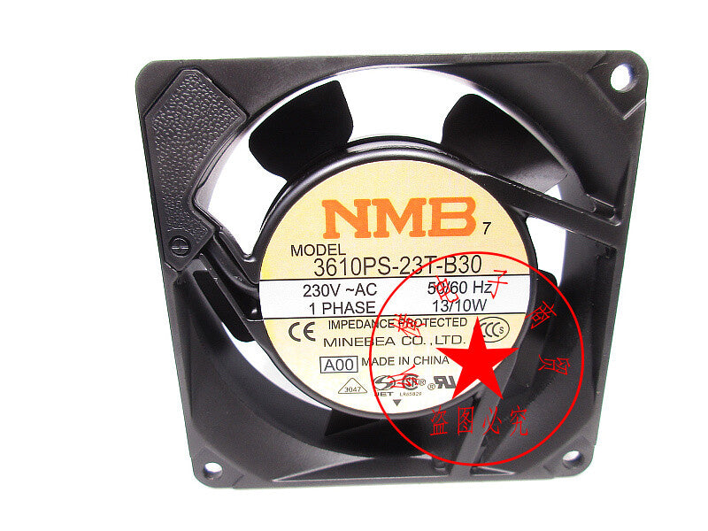 1pcs NMB 3610PS-23T-B30 230VAC 13/10W 9025 aluminum frame fan