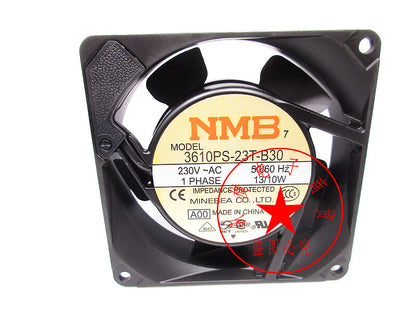 1pcs NMB 3610PS-23T-B30 230VAC 13/10W 9025 aluminum frame fan