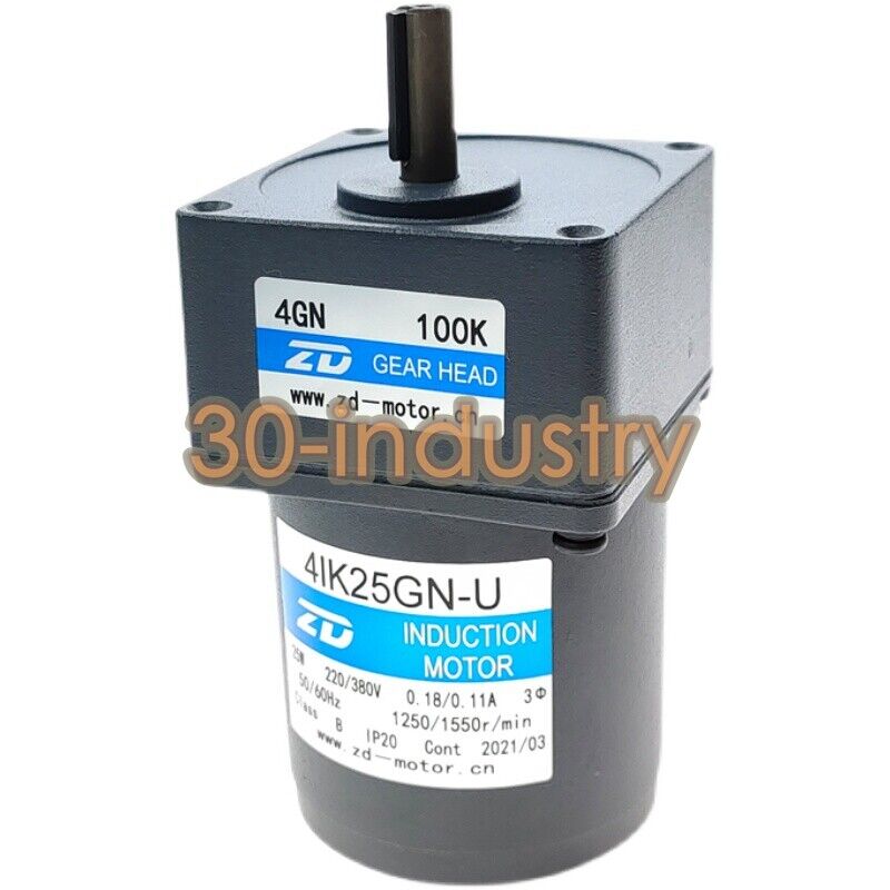 ZD 4IK25GN-U Gear Reducer Motor 25W 220V/380V for Various Applications - ZD