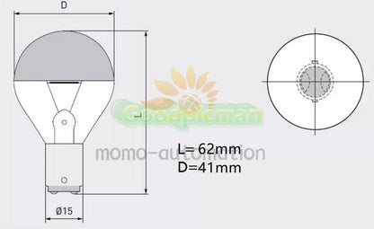 10pcs for 3 Holes Shadowless Lamp WY24V25W BA15D 24V25W 500H Bulb