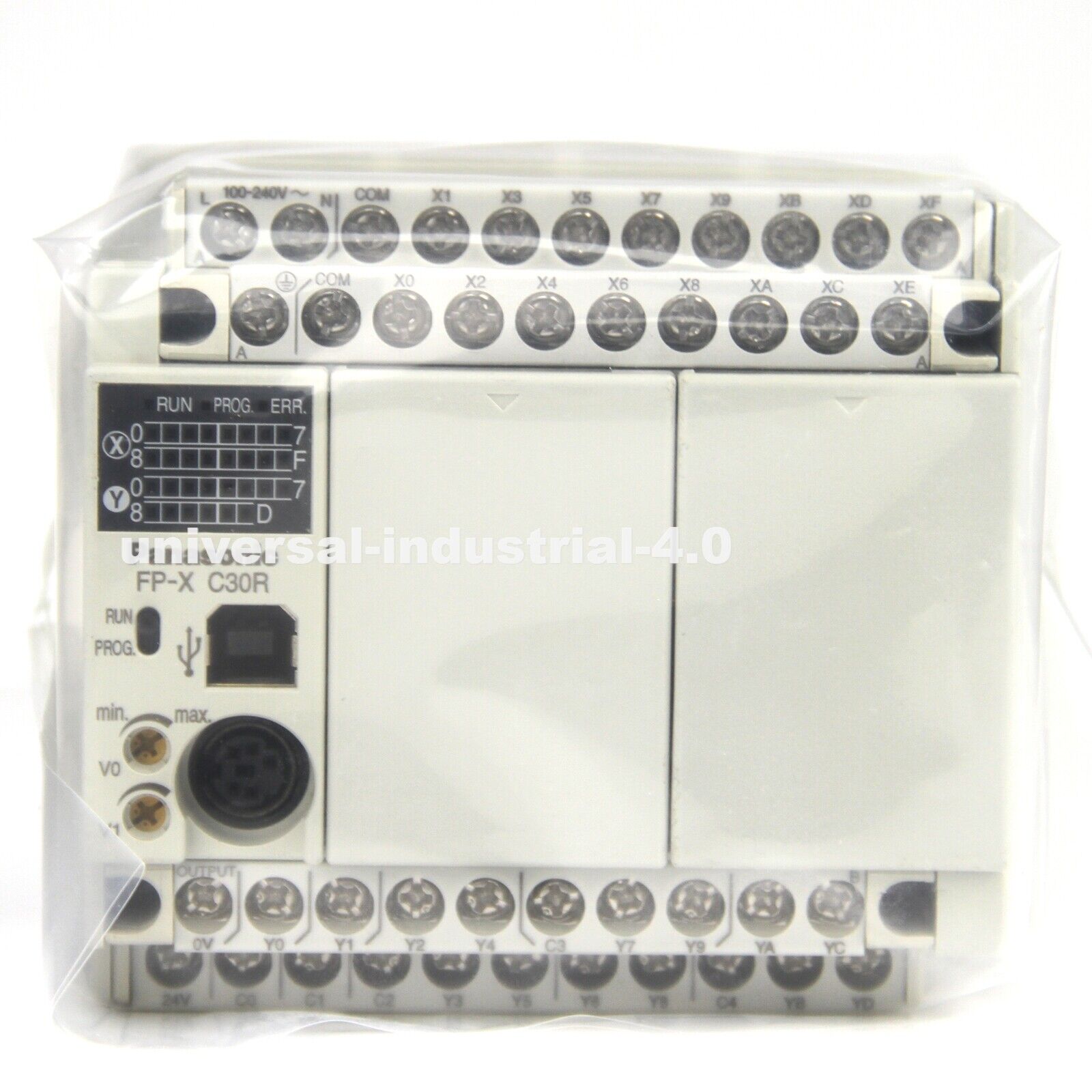Panasonic AFPX-C30R PLC Control Unit 100-240VAC 16 DC Inputs - PANASONIC