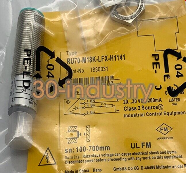 1PCS NEW RU70-M18K-LFX-H1141 Ultrasonic Sensor for Precise Measurement - KOEED